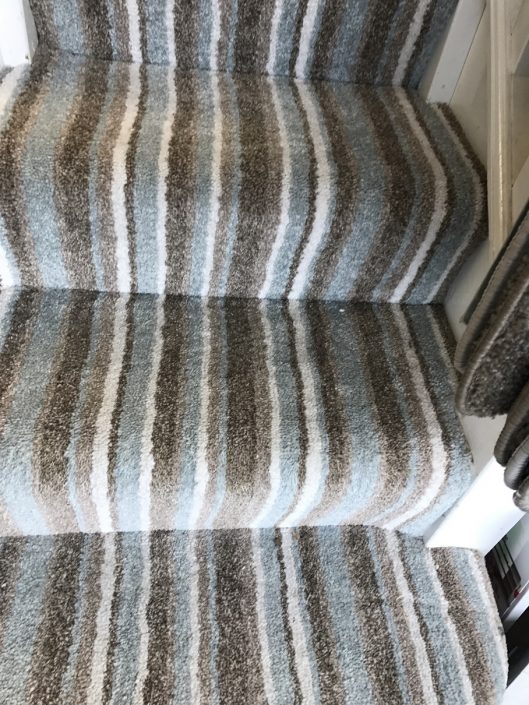 striped carpet